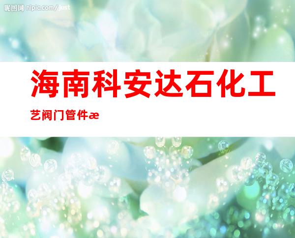海南科安达石化工艺阀门管件有限公司